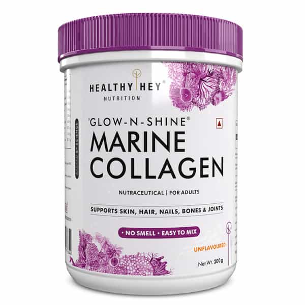 Healthyhey Hydrolyzed Marine Collagen With Hyaluronic Acid Unflavoured 200G
