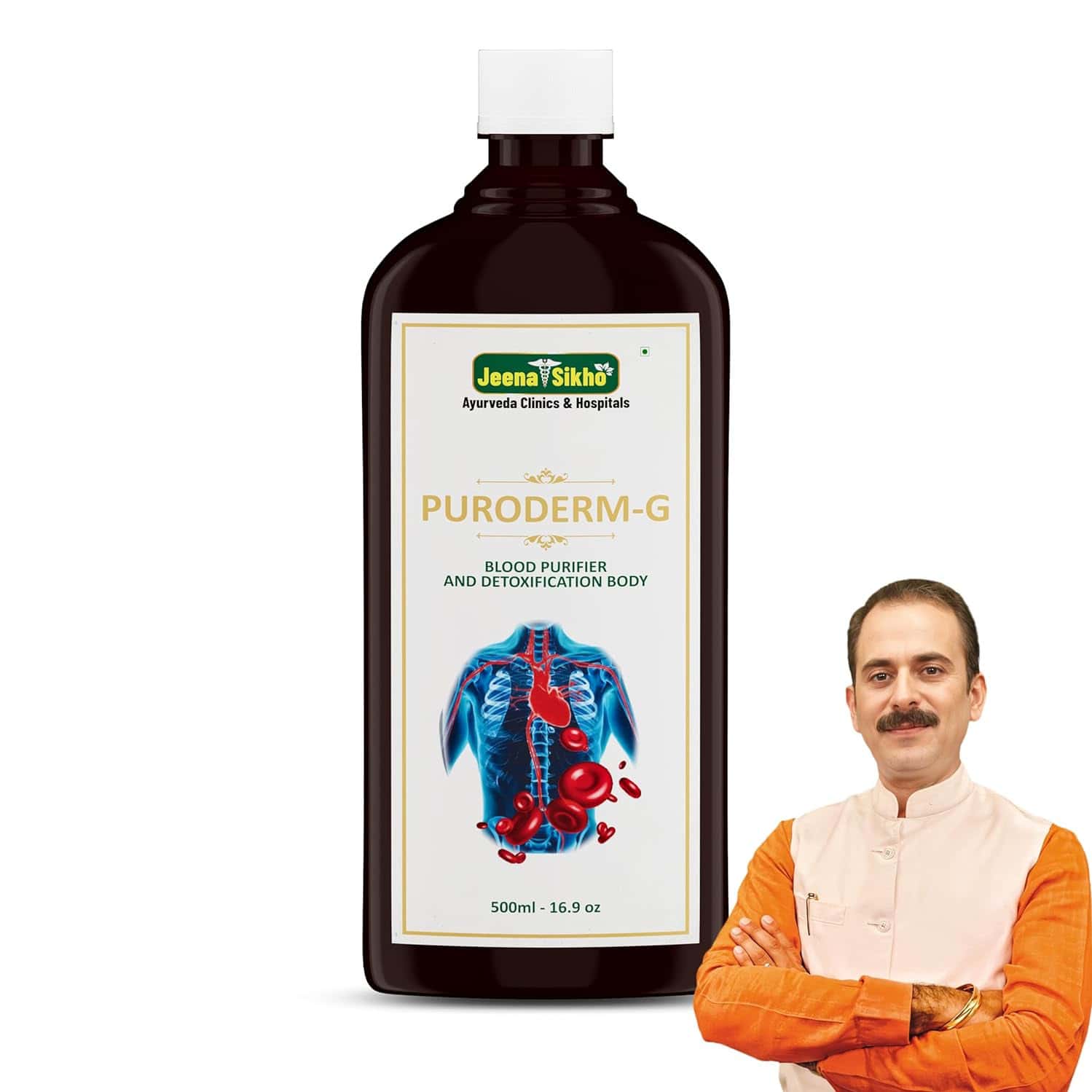 Jeena Sikho Puroderm-g/khoon Safi Syrup | Herbal Blood Purifying Syrup | 500ml