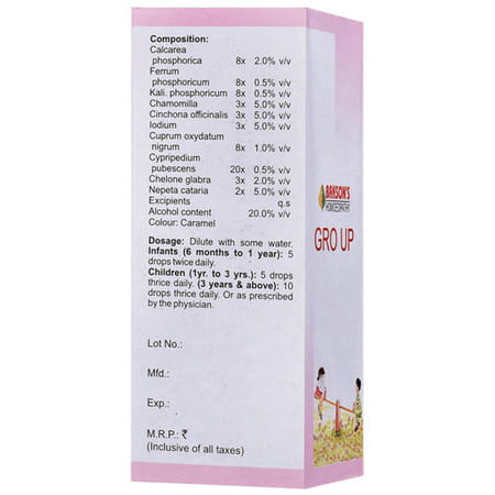 Dr Bakshi'S Bakson Homoeopathy Gro Up Drops 30 Ml