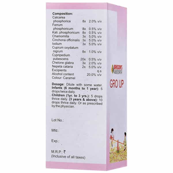 Dr Bakshi's Bakson Homoeopathy Gro Up Drops 30 Ml