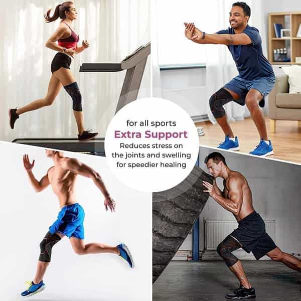 Boldfit Knee Support For Men&Women Knee Caps For Women Knee Cap Men Knee For Knee Pain Relief - S