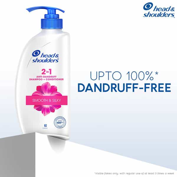 Head & Shoulders 2-In-1 Smooth And Silky Anti Dandruff Shampoo + Conditioner | 650Ml/675Ml