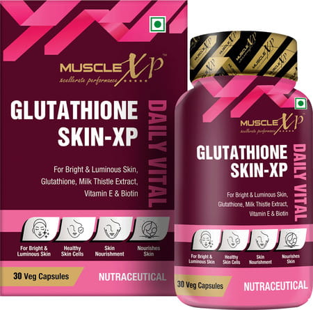 Musclexp Glutathione Skin-Xp Daily Vital 30 Veg Capsules