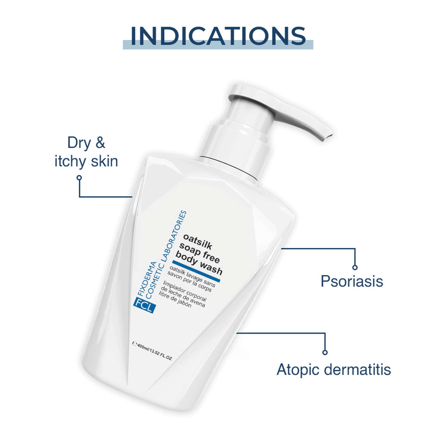 Buy FCL OATSILK SOAP FREE BODY WASH HELPS SYMPTOMS OF SKIN IRRITATION