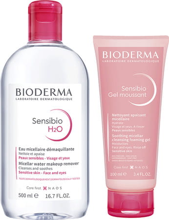 Bioderma Sensibio Double Cleansing Combo For Sensitive Skin 600ml