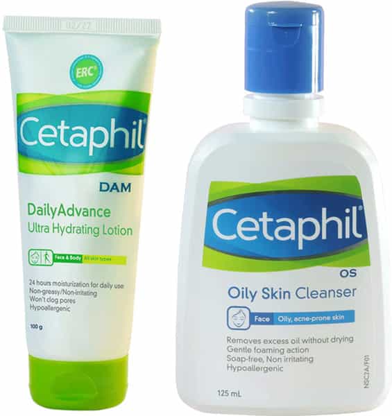 Cetaphil Os Oily Skin Cleanser 125Ml & Dam 100Gm | Combo