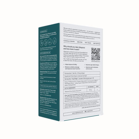 Origins Nutra Ubiquinol (100Mg) | Boost Energy | Supports Heart & Healthy Ageing 28 Soft Gels