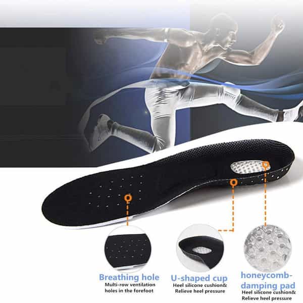 Skudgear 2 Pieces Orthopedic Foot Support Shoe Insoles For Pain Relief Arch (1 Pair) (8 To 12)