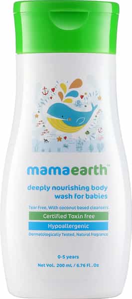 Mamaearth Deeply Nourishing Body Wash For Babies 200 Ml