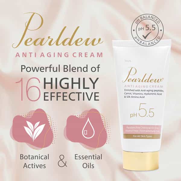 Pearldew Anti-Aging Cream 50 Gm | Almond Oil | Ph Balanced (Pack Of 2)