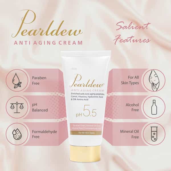 Pearldew Anti-Aging Cream 50 Gm | Almond Oil | Ph Balanced (Pack Of 2)