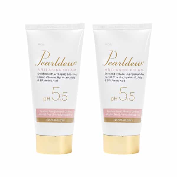 Pearldew Anti-Aging Cream 50 Gm | Almond Oil | Ph Balanced (Pack Of 2)