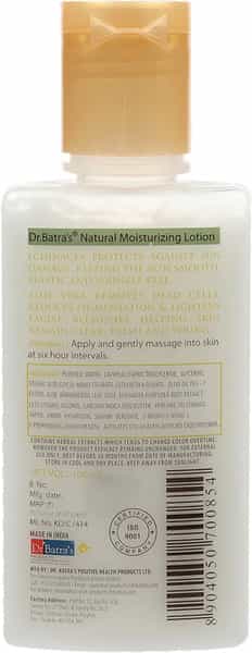 Dr Batra's Natural Moisturizing Lotion Enriched With Echinacea Aloe Vera - 100 Ml