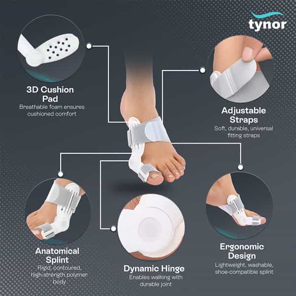 Tynor Arch Support Semi Pro White Small Pack Of 2