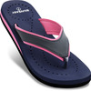 Liveasy Essentials Women's Diabetic & Orthopedic Slippers - Blue With Pink - Size Uk 6/ Us 9
