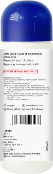 Dr Foot Odor Fighting Foot Powder Eliminates Foot Odor Instantly 100Gm