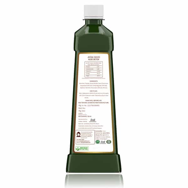 Jeena Sikho Aloe Detox Juice | Naturally Beneficial For Liver And Body Detox - 750Ml (Pack Of 2)