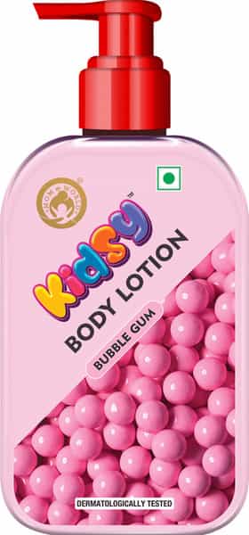 Mom & World Kidsy Bubble Gum Moisturising Body Lotion For Kids With Shea And Kokum Butter 235 Ml