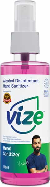 Vize Hand Sanitizer With 70% Isopropyl Alcohol Ip - 100Ml Spray