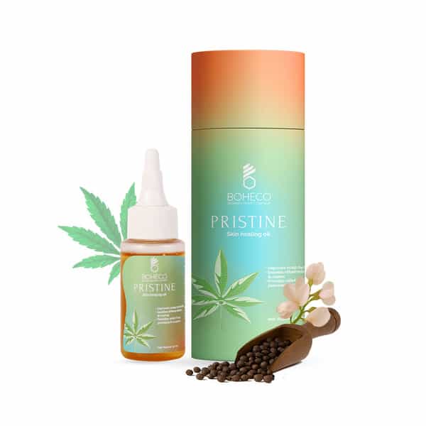 Boheco Pristine Ayurvedic Body & Scalp Oil With Vijaya | Soothes Itching | Helps With Eczema | 50 Ml