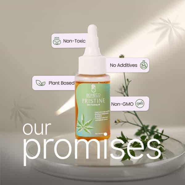 Boheco Pristine Ayurvedic Body & Scalp Oil With Vijaya | Soothes Itching | Helps With Eczema | 50 Ml