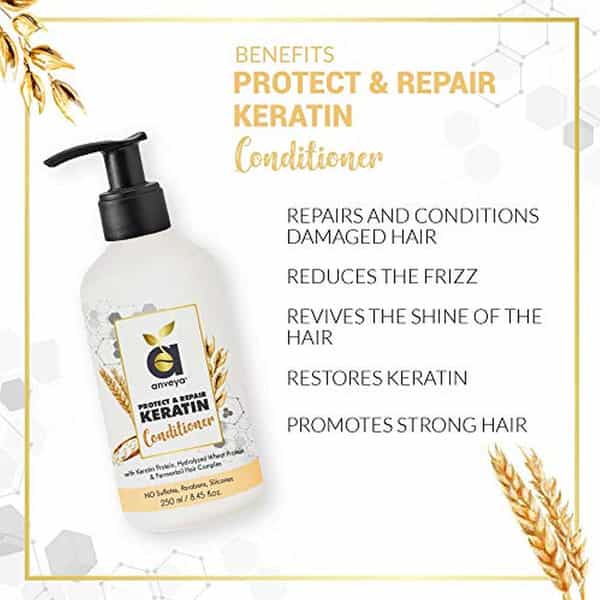 Anveya Protect & Repair Keratin Conditioner 250Ml X Pack Of 4