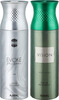 Ajmal Evokesilverhim & Vision Deodorants For Men (200 Ml | Pack Of 2)