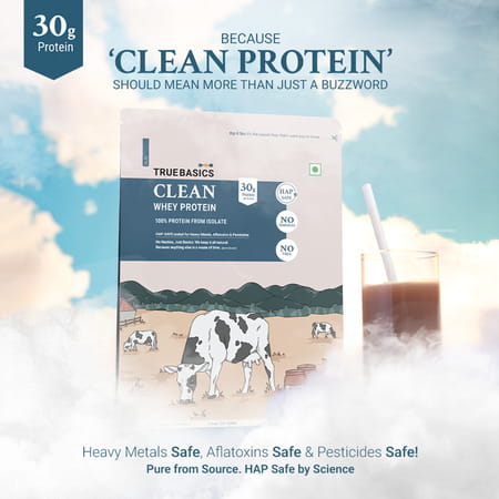 Truebasics 100% Whey Isolate (Vanilla | 1kg) | 30g Protein Per Scoop