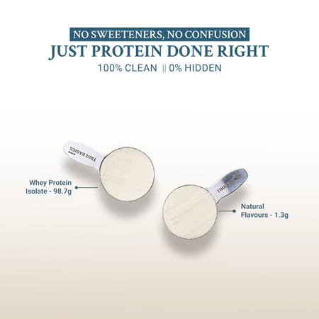 Truebasics 100% Whey Isolate (Vanilla | 1kg) | 30g Protein Per Scoop