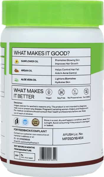 Oziva Plant Based Vitamin E (Pack Of 2) | Glowing Skin & Stronger Hair