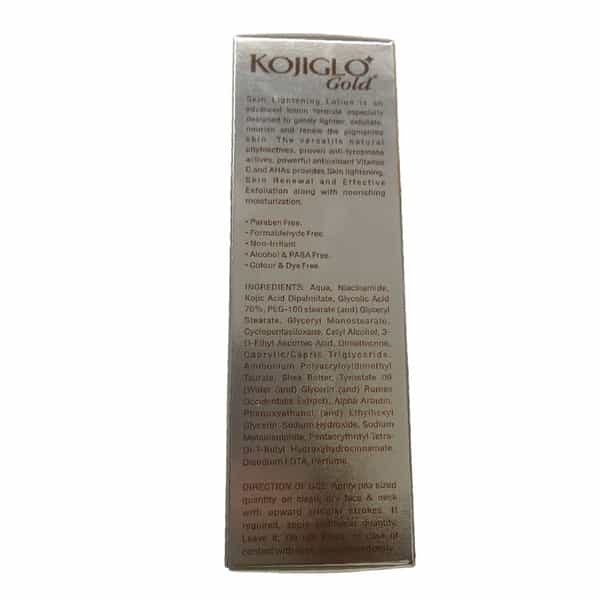 Kojiglo Gold 100% Paraben Free Skin Lightning Lotion 50Gm