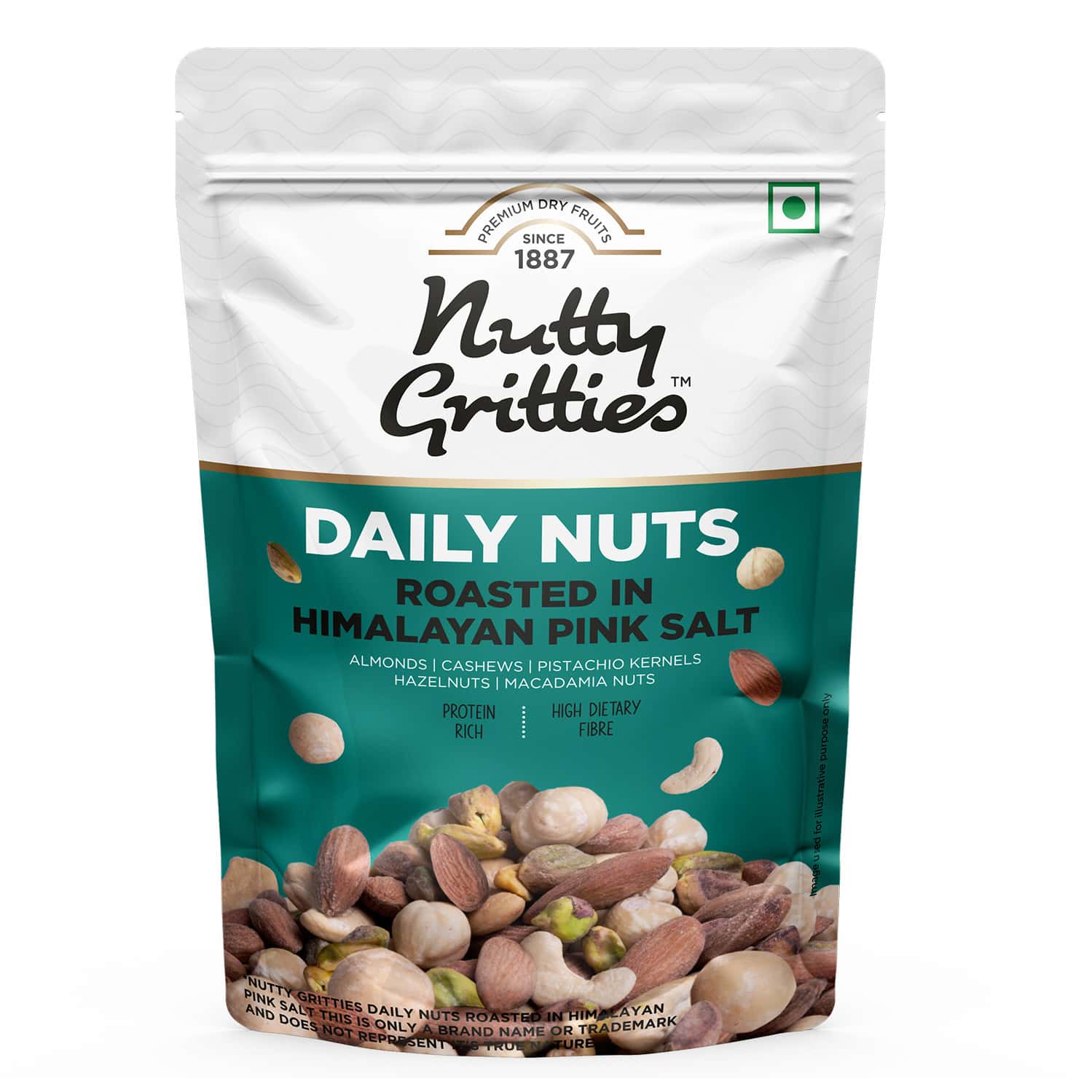 Nutty Gritties Daily Nuts Roasted In Himalayan Pink Salt - 200g