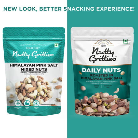 Nutty Gritties Daily Nuts Roasted In Himalayan Pink Salt - 200g