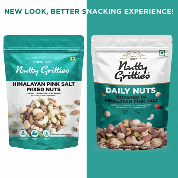Nutty Gritties Daily Nuts Roasted In Himalayan Pink Salt - 200G