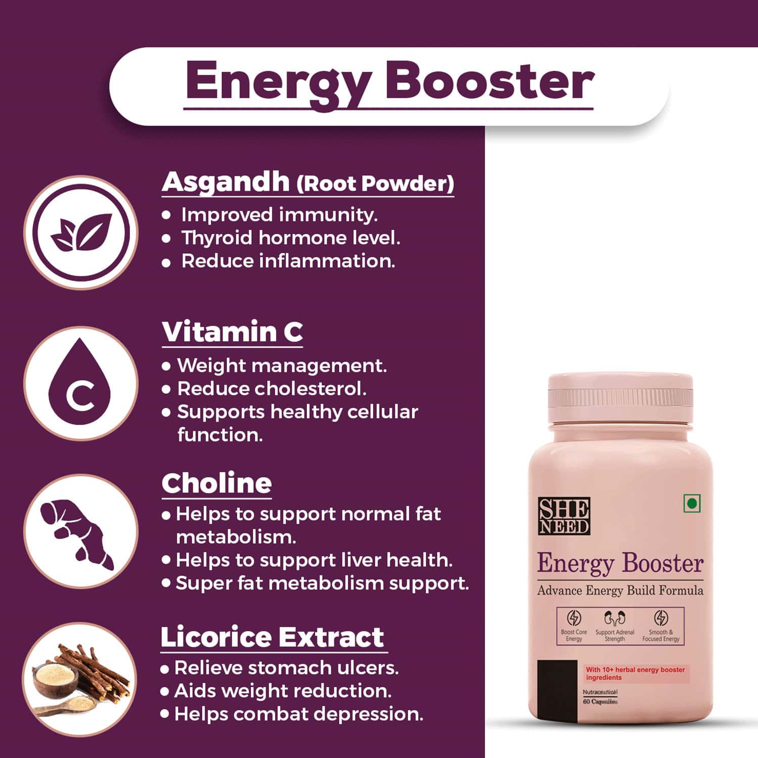 Buy SHENEED ENERGY BOOSTER ADVANCE ENERGY BUILD FORMULA FOR SPORTS WITH