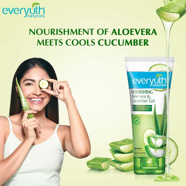 Everyuth Naturals Nourishing Aloe Vera & Cucumber Gel Tube Of 150Gm