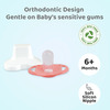 R For Rabbit Apple Pacifier-L Pink