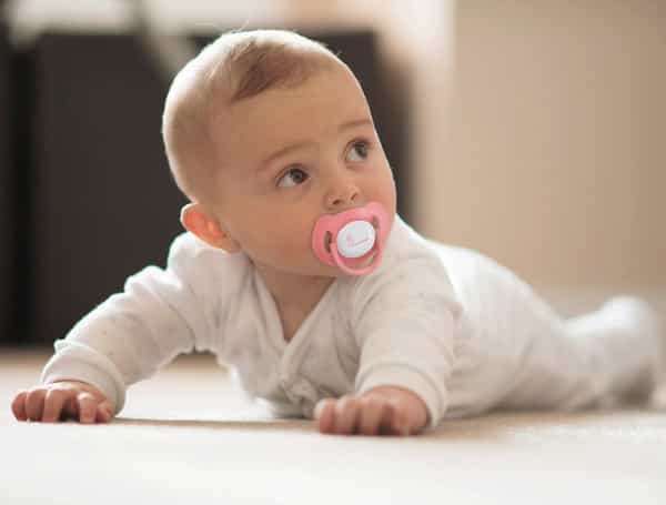 R For Rabbit Apple Pacifier-L Pink