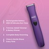 Wahl 09865-124 Pure Confidence Rechargable Grooming Kit Purple