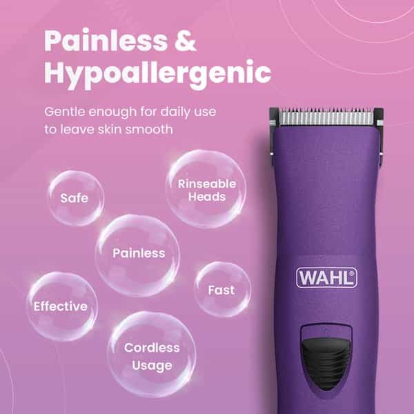 Wahl 09865-124 Pure Confidence Rechargable Grooming Kit Purple