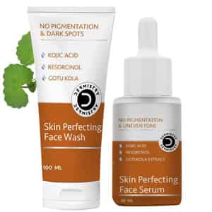 Dermistry Tan Melasma Removal Wash & 2% Kojic Acid Lightening Brightening Fairness Face Serum Women