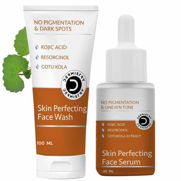 Dermistry Tan Melasma Removal Wash & 2% Kojic Acid Lightening Brightening Fairness Face Serum Women