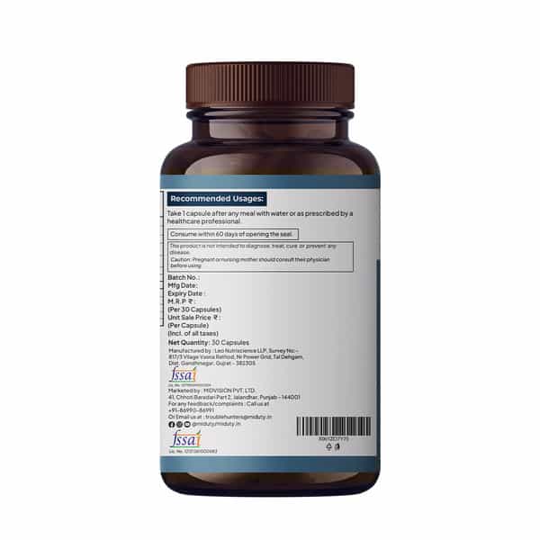 Miduty Eye Vision Shield - Lutemax - Astaxanthin - Blue Light Protection - Eye Care - 30 Capsules