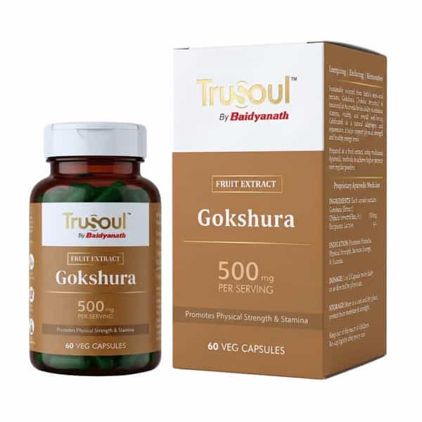 Baidyanath Trusoul Gokshura Capsules 60S | Urinary Wellness Support