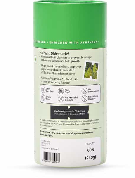 Kapiva Biotin Gummies (Pack Of 60) - Supplement With Aloe Vera For Hair Growth And Healthy Skin