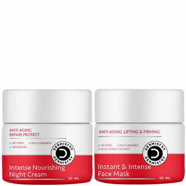Dermistry Anti Aging Wrinkle Fine Line Retinol Night Cream Instant Firming Tightening Face Pack Mask