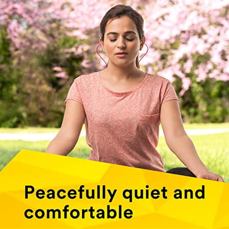 3m Corded Disposable, 1110 Ear Plugs, Extra Soft, Reusable Earbuds Noise Cancellation (Pack Of 100)