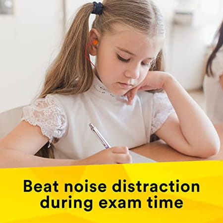 3m Corded Disposable, 1110 Ear Plugs, Extra Soft, Reusable Earbuds Noise Cancellation (Pack Of 100)