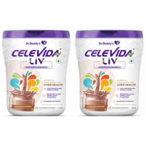 Celevida Liv | Nutrition Drink For Liver Health | Chocolate Flavour- 400g X Pack Of 2