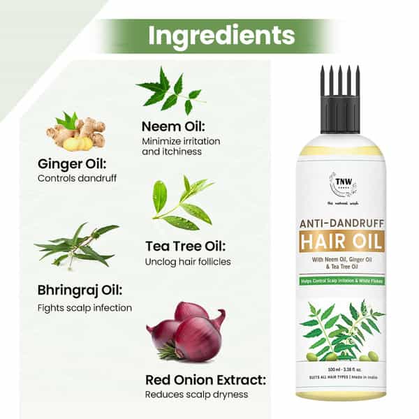 Tnw The Natural Wash Anti-Dandruff Oil With Neem | Tea Tree & Ginger